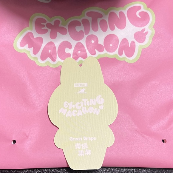 GREEN GRAPES ~ EXCITING MACARON ~ AUTHENTIC POPMART LABUBU - Picture 3 of 6